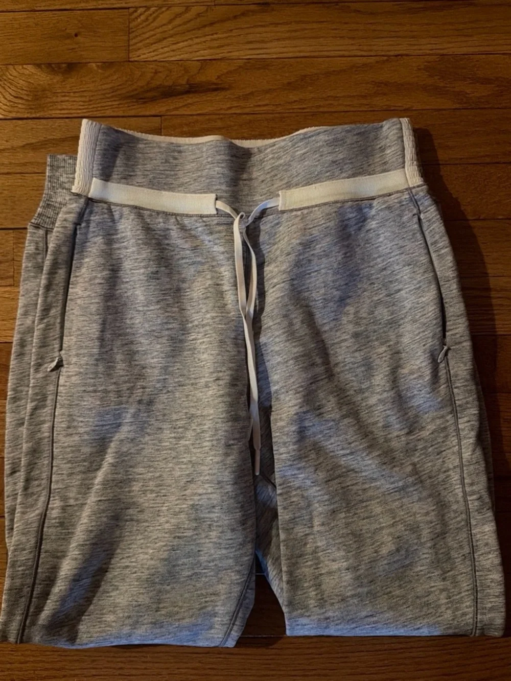 lululemon athletica Heather Gray Drawstring Waist Shorts